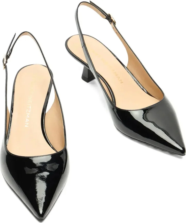35mm Sculpt patent-leather slingback pumps - Image 3