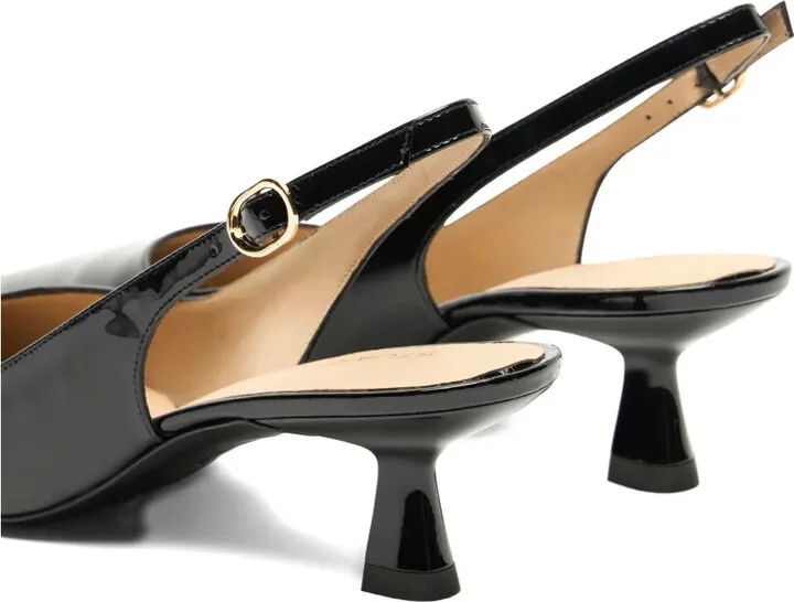 35mm Sculpt patent-leather slingback pumps - Image 5