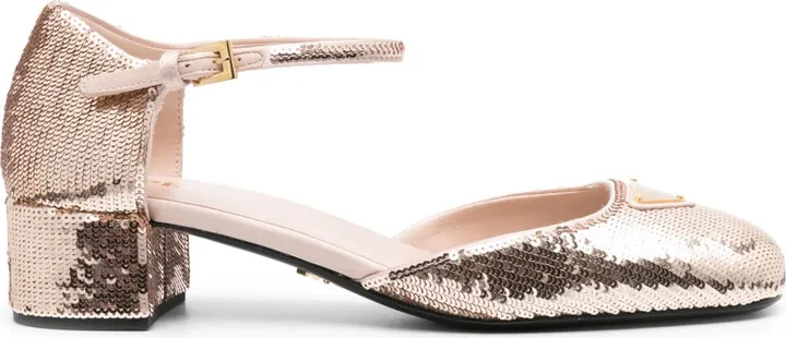 35mm Sequined Pumps