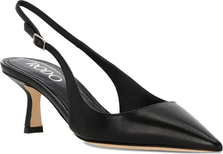 35mm Slingback Leather Pumps - Image 2