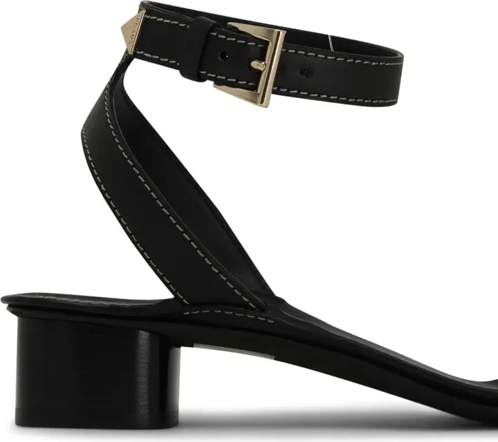 35mm Triangle-Logo Leather Sandals - Image 2