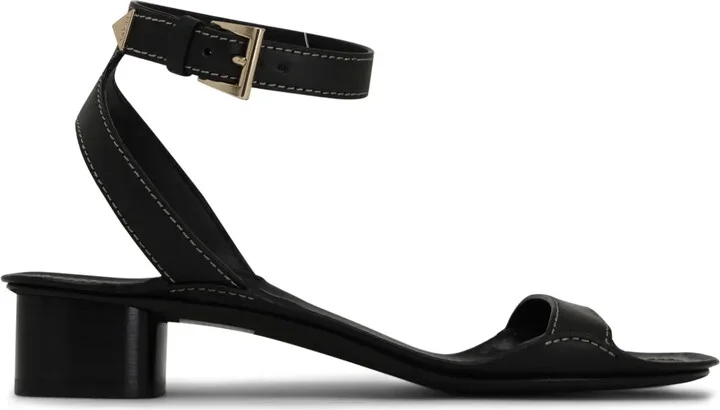 35mm Triangle-Logo Leather Sandals