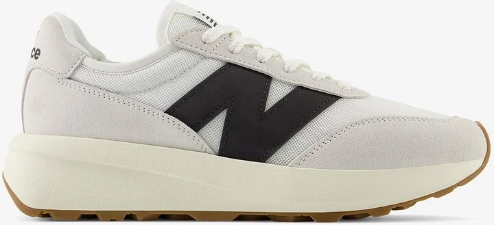 370 Low-Top Sneakers in Sea Salt with Black Cement
