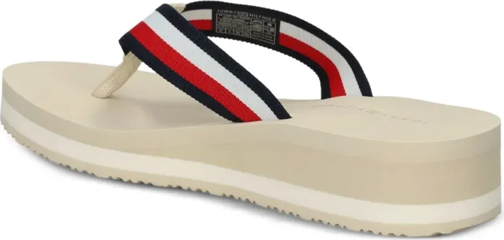 38mm Striped Platform Flip-Flops - Image 3