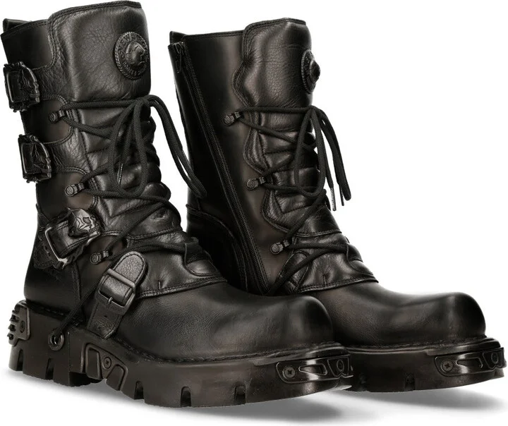 391-S18 Leather Mid Calf Boots