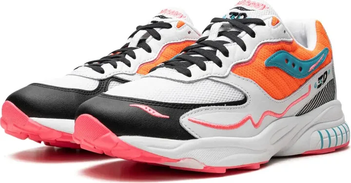 3D Grid Hurricane "Orange" sneakers - Image 5