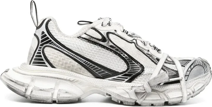 3XL mesh-panel sneakers