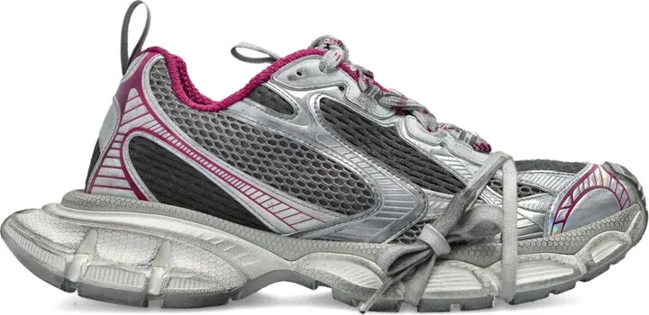 3XL mesh-panel sneakers