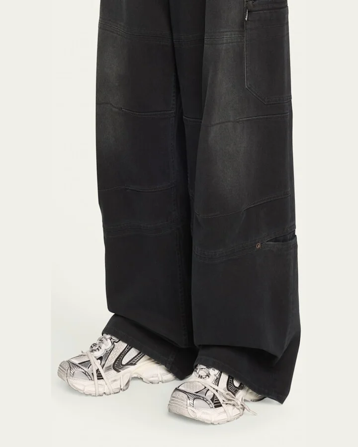 3XL Metallic Mesh Lace Trainer Sneakers - Image 2