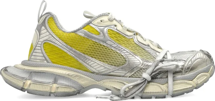 3XL panelled lace-up sneakers