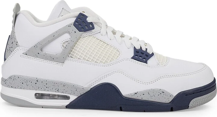 4 Midnight Navy/White Sneakers