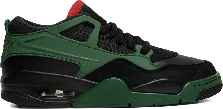 4 RM "Black/Gorge Green University Red" sneakers