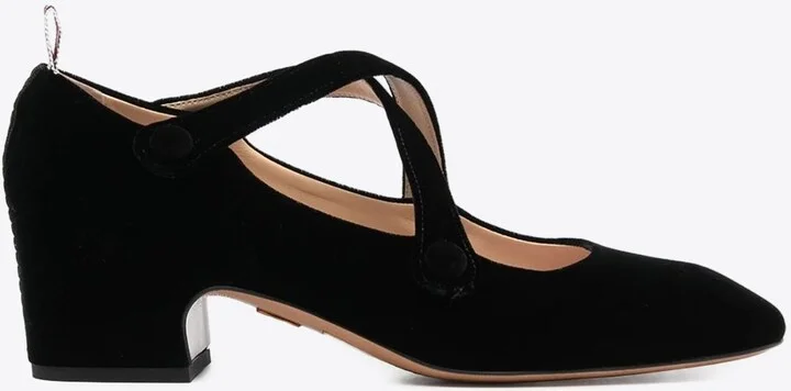 40 Crisscross Velvet Pumps