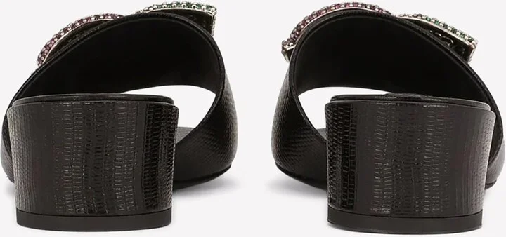 40 Crystal DG Mules in Calf Leather - Image 2