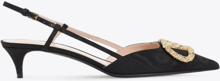 40 VLogo Slingback Pumps