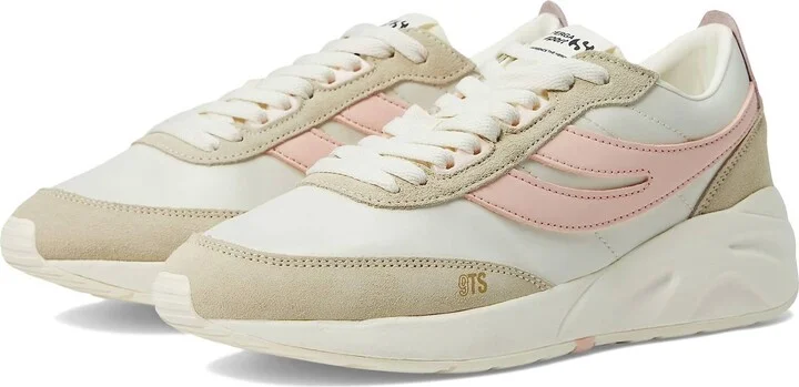 4089 Training 9Ts Slim Sneaker In White/pink/beige