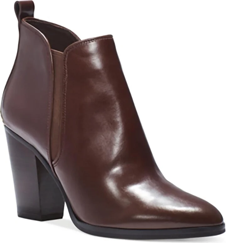 40F4BDHE5L Womens Solid Leather Ankle Boots
