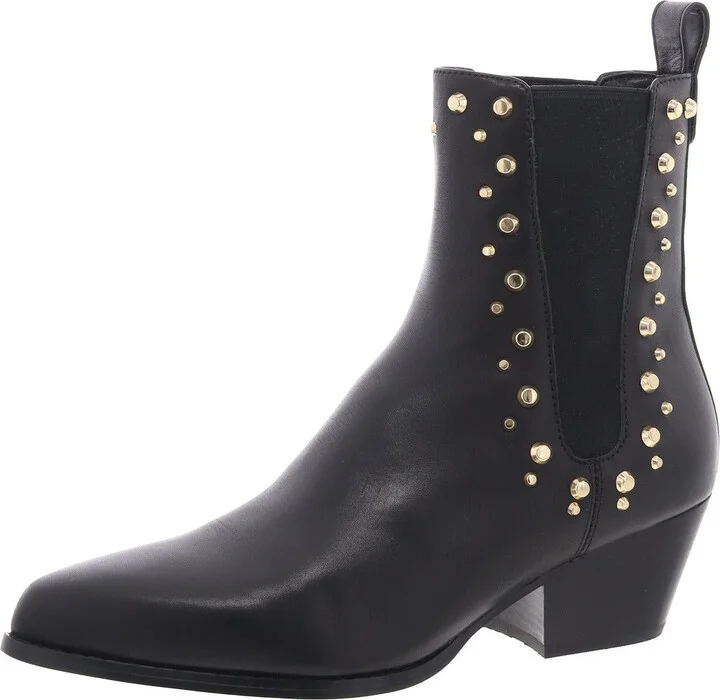 40F4CLME7L Womens Jeweled Leather Chelsea Boots