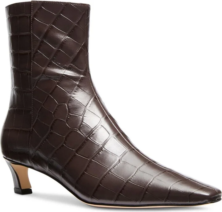 40F4CSME5E Womens Zipper Leather Booties