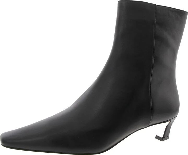 40F4CSMESL Womens Zipper Leather Booties