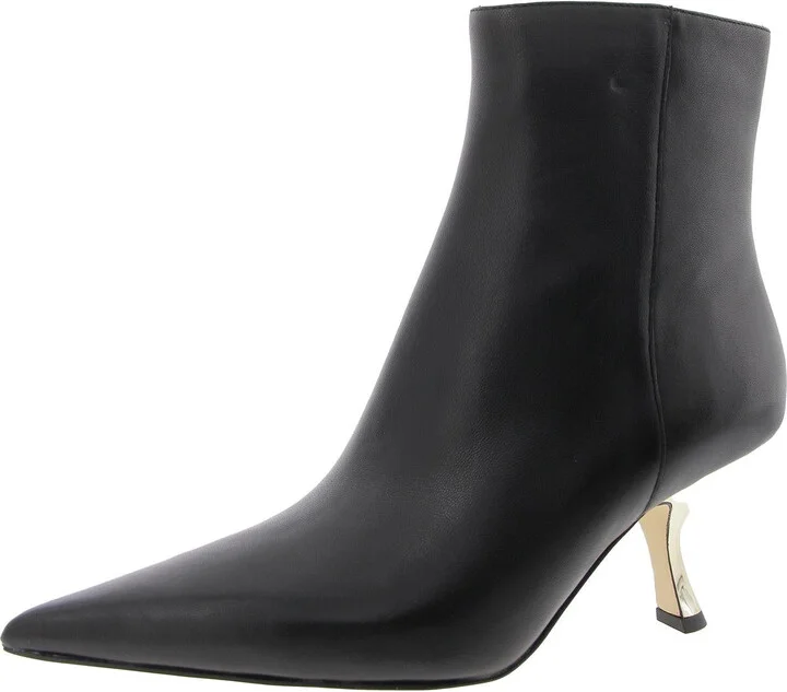 40F4LUE5L Womens Solid Leather Booties