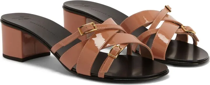 40mm Alhima buckle leather sandals - Image 2