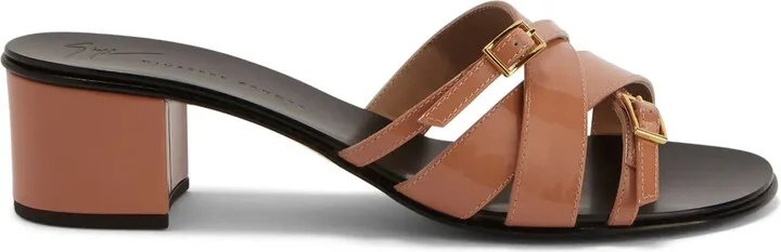 40mm Alhima buckle leather sandals