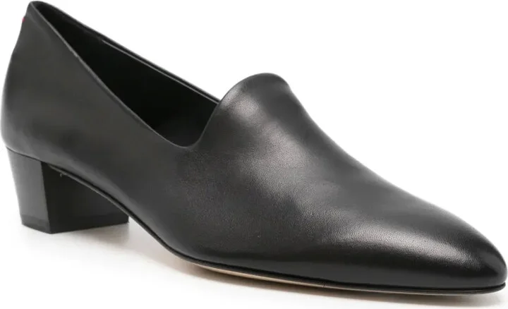 40mm Almond-Toe Block-Heel Loafers - Image 2