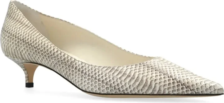 40mm Amelia snakeskin pointed-toe pumps - Image 2
