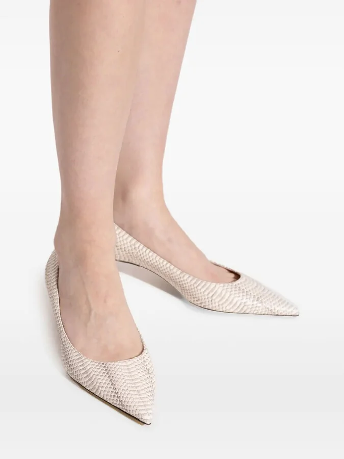 40mm Amelia snakeskin pointed-toe pumps - Image 5