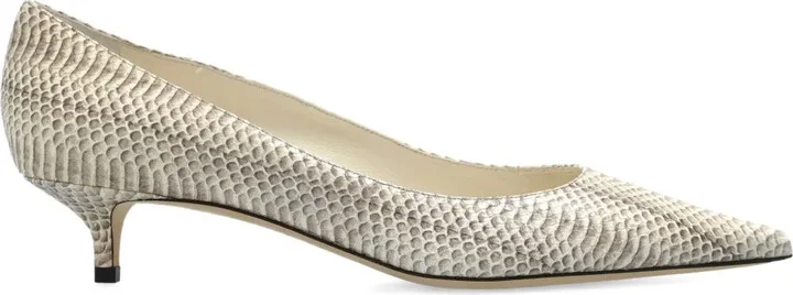 40mm Amelia snakeskin pointed-toe pumps