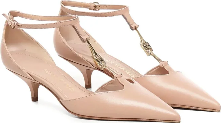 40mm Ankle-Strap Pointed-Toe Pumps - Image 2