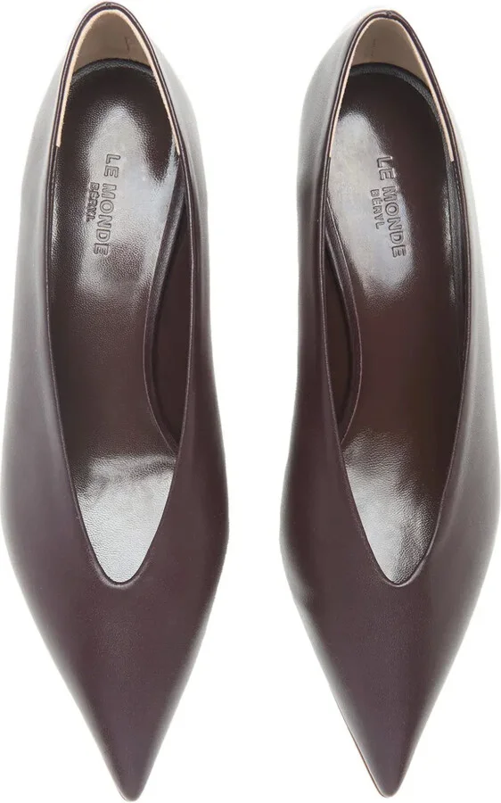 40mm Babouche pointed-toe leather pumps - Image 3