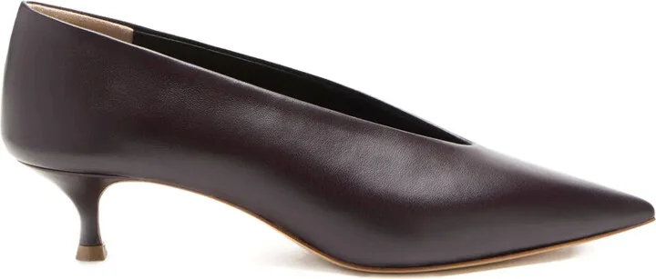 40mm Babouche pointed-toe leather pumps