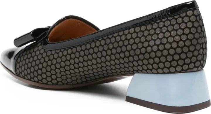 40mm Bow-Detail Patterned Pumps - Image 3