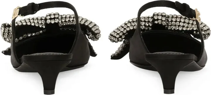 40mm Bow-Detailing Slingback Pumps - Image 3
