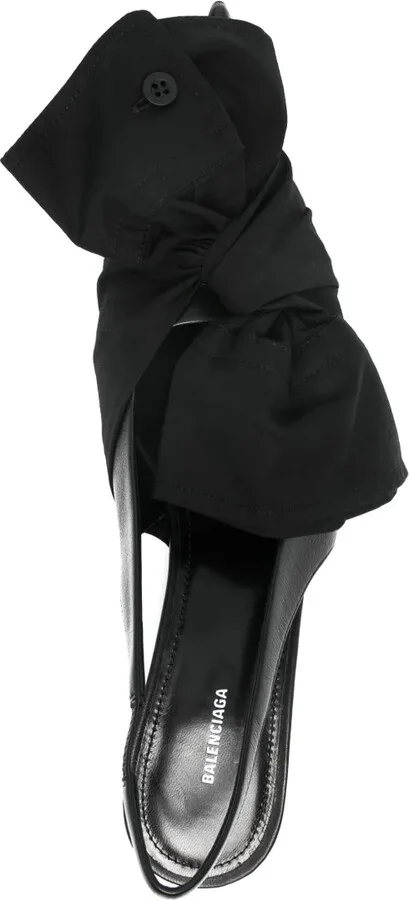 40mm Bow Leather Pumps - Image 4