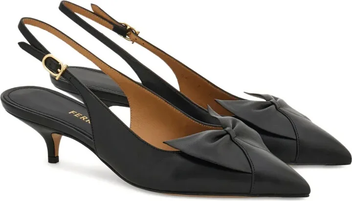 40mm Bow slingback pumps - Image 2