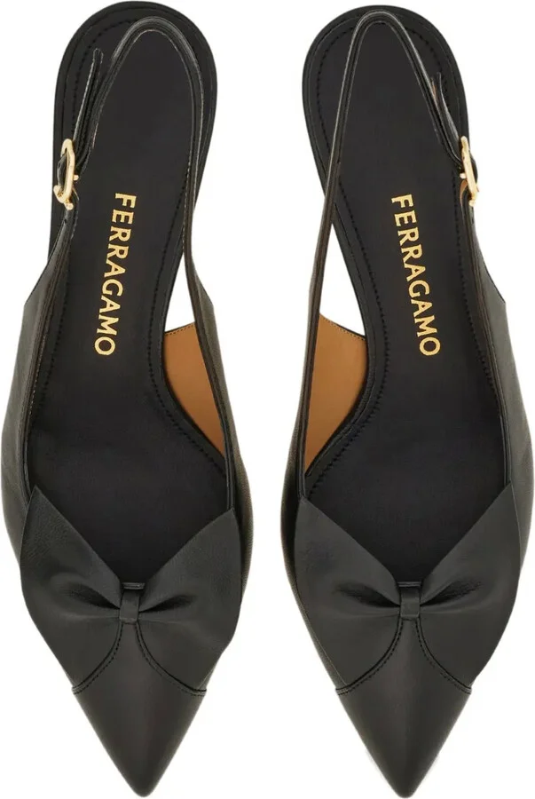 40mm Bow slingback pumps - Image 4