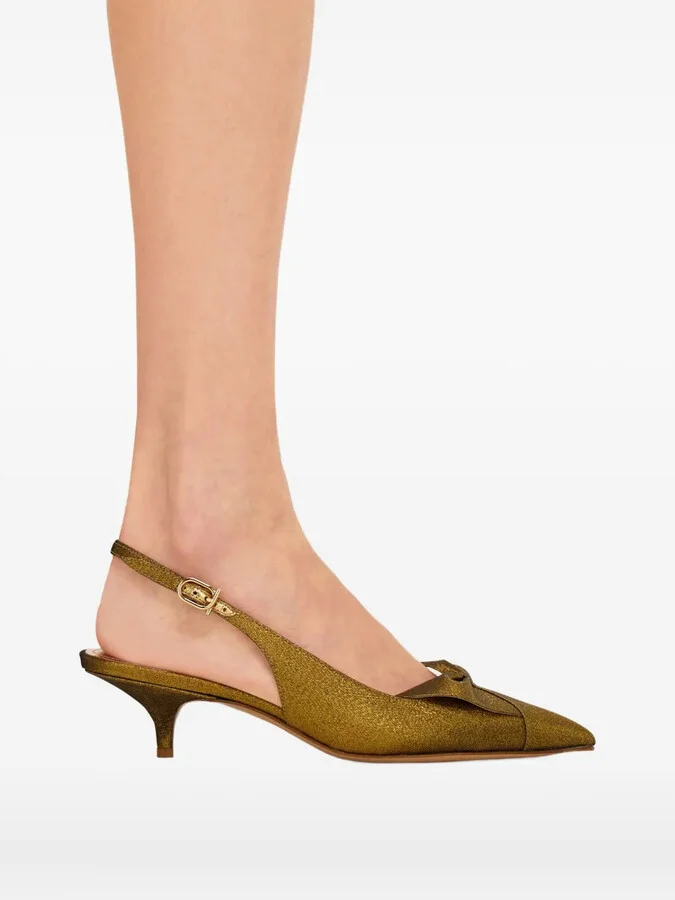 40mm Bow slingback pumps - Image 3