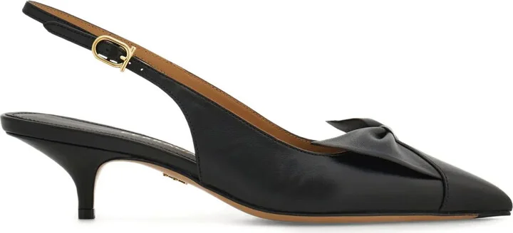 40mm Bow slingback pumps