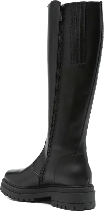 40mm Buckle-Detail Leather Boots - Image 3