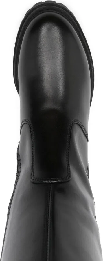 40mm Buckle-Detail Leather Boots - Image 4