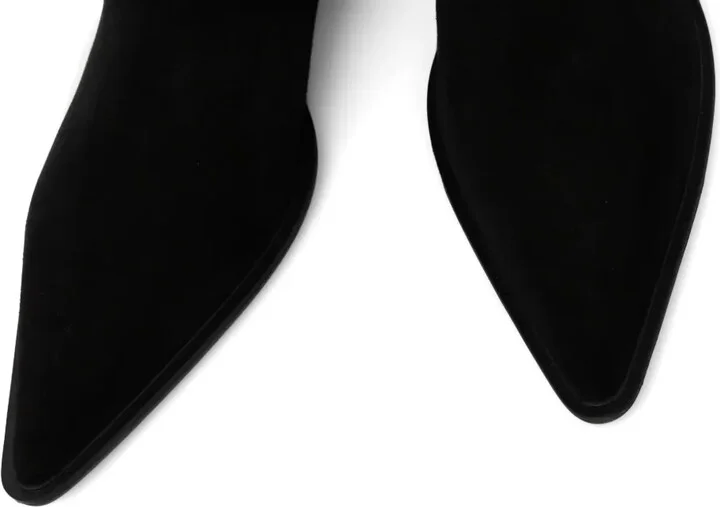 40mm Cassie pointed-toe suede knee-high boots - Image 4