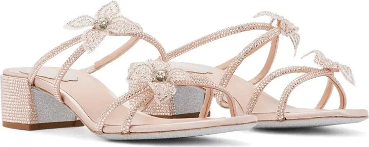 40mm Cleo satin mules - Image 2