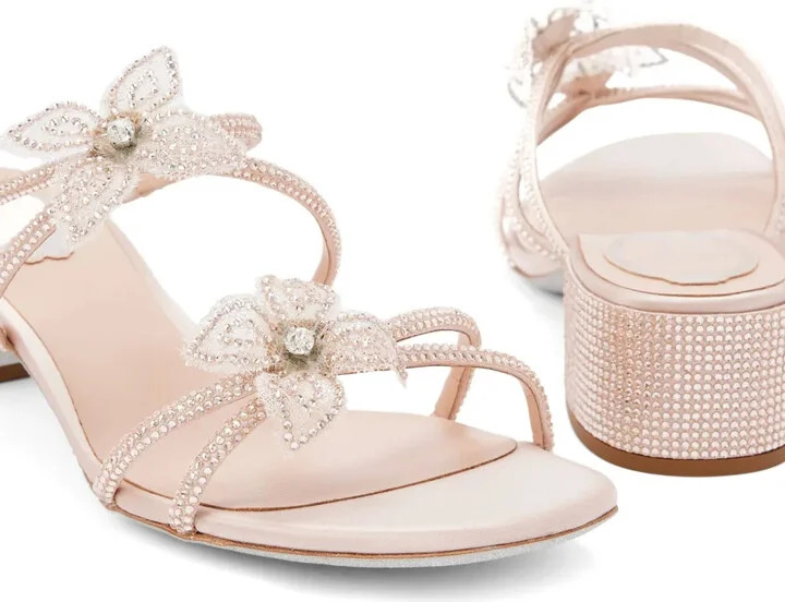 40mm Cleo satin mules - Image 4