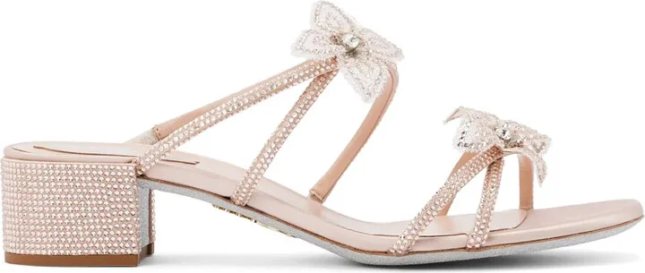 40mm Cleo satin mules