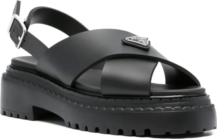 40mm Cross-Strap Platform Sandals - Image 2