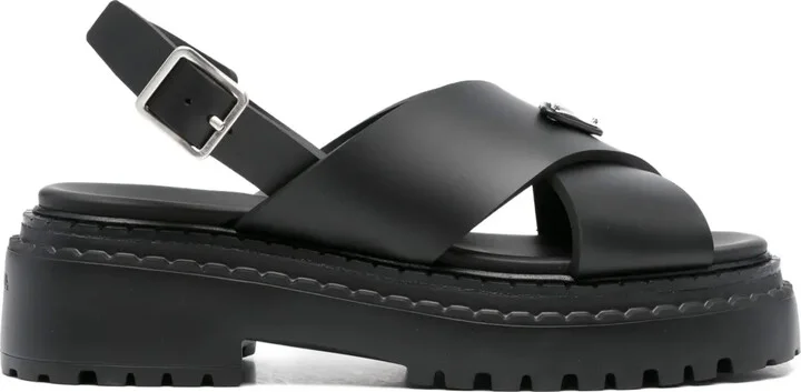 40mm Cross-Strap Platform Sandals