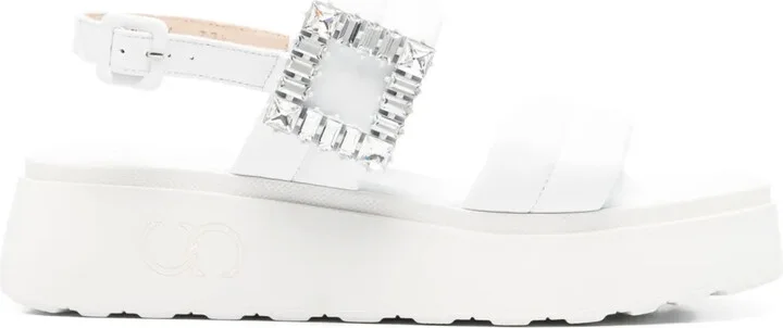 40mm Crystal-Embellished Sandals